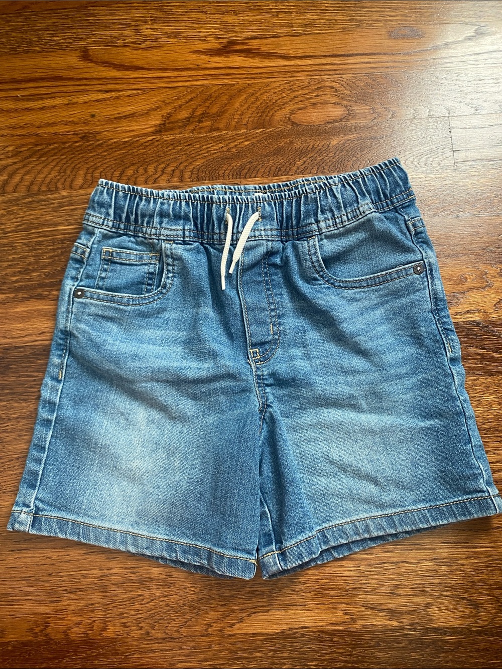 Oshkosh Kids Denim Drawstring Shorts - Blue Size 8 EUC
